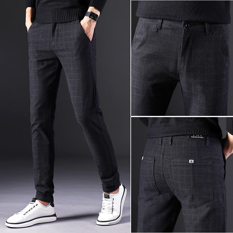 Slim straight trousers men-Modern Fit for Everyday Style