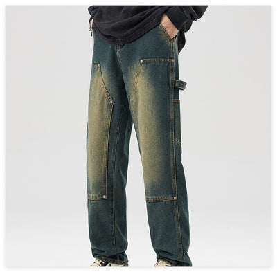 Men's Vintage Logging Cargo Jeans - Durable and Stylish