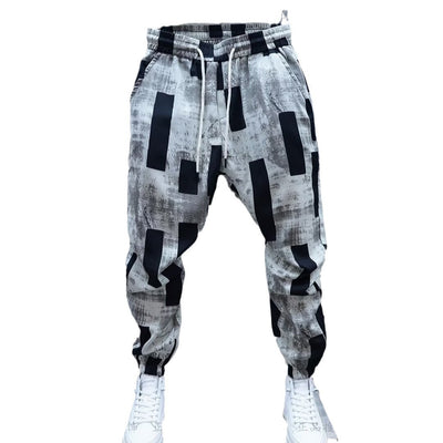 Printing Men Loose Casual Trousers