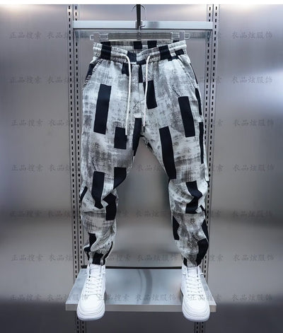 Printing Men Loose Casual Trousers