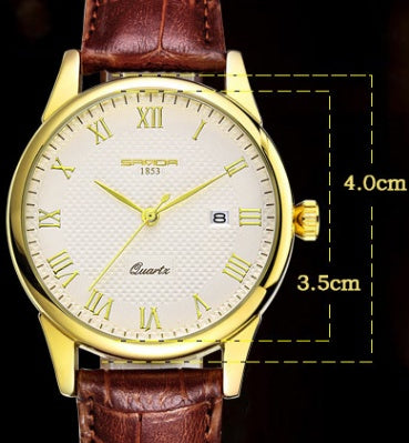 Sanda wristwatch wholesale Korean version of fashion tide brand leather strap