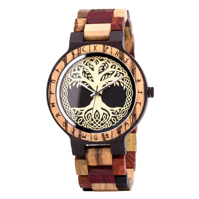 BOBO BIRD Watch Men Wooden Wristwatch Fashion Retro Ebony Timepiece Japanese Quartz Movement Clock Customize Great Gift Box OEM