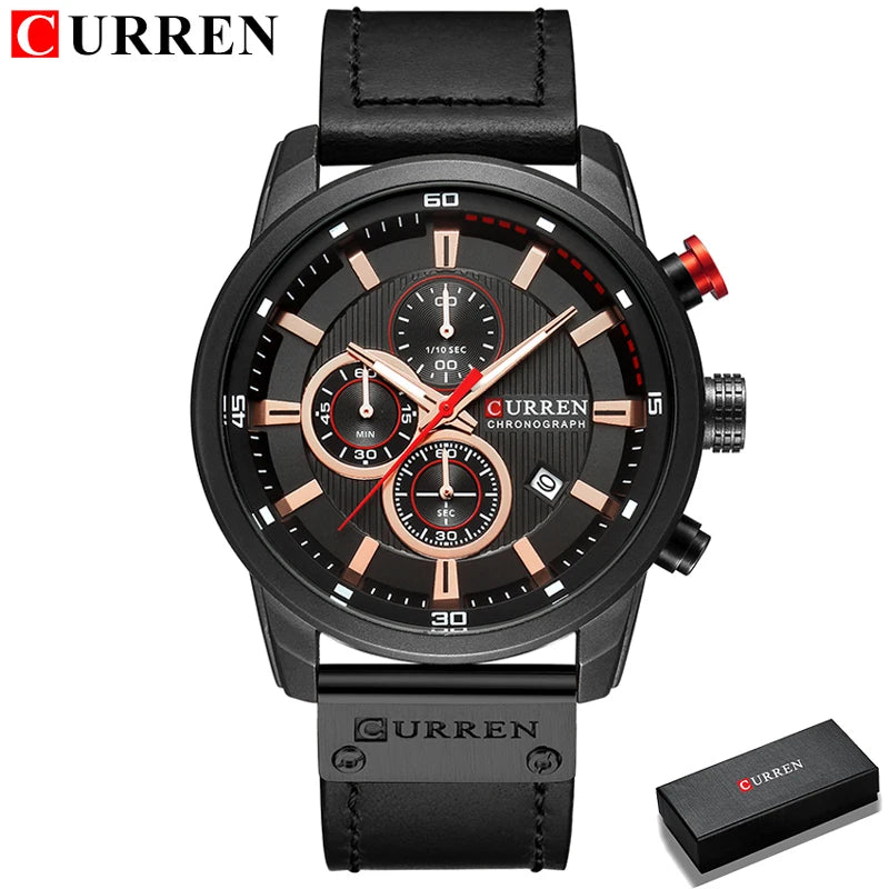 Top Brand Luxury Chronograph Quartz Watch Men Sports Watches Military Army Male Wrist Watch Clock CURREN relogio masculino