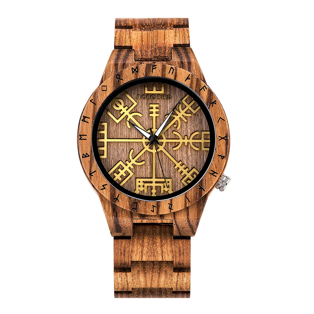 BOBO BIRD Watch Men Wooden Wristwatch Fashion Retro Ebony Timepiece Japanese Quartz Movement Clock Customize Great Gift Box OEM