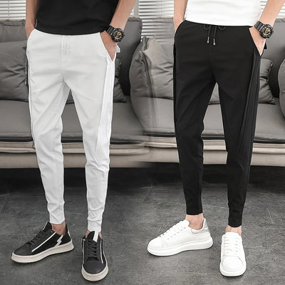 Pantalones Hombre Summer Cargo Pants For Men Clothing All Match Korean Designer Luxury Men Trousers Slim Fit Casual Work Wear 36