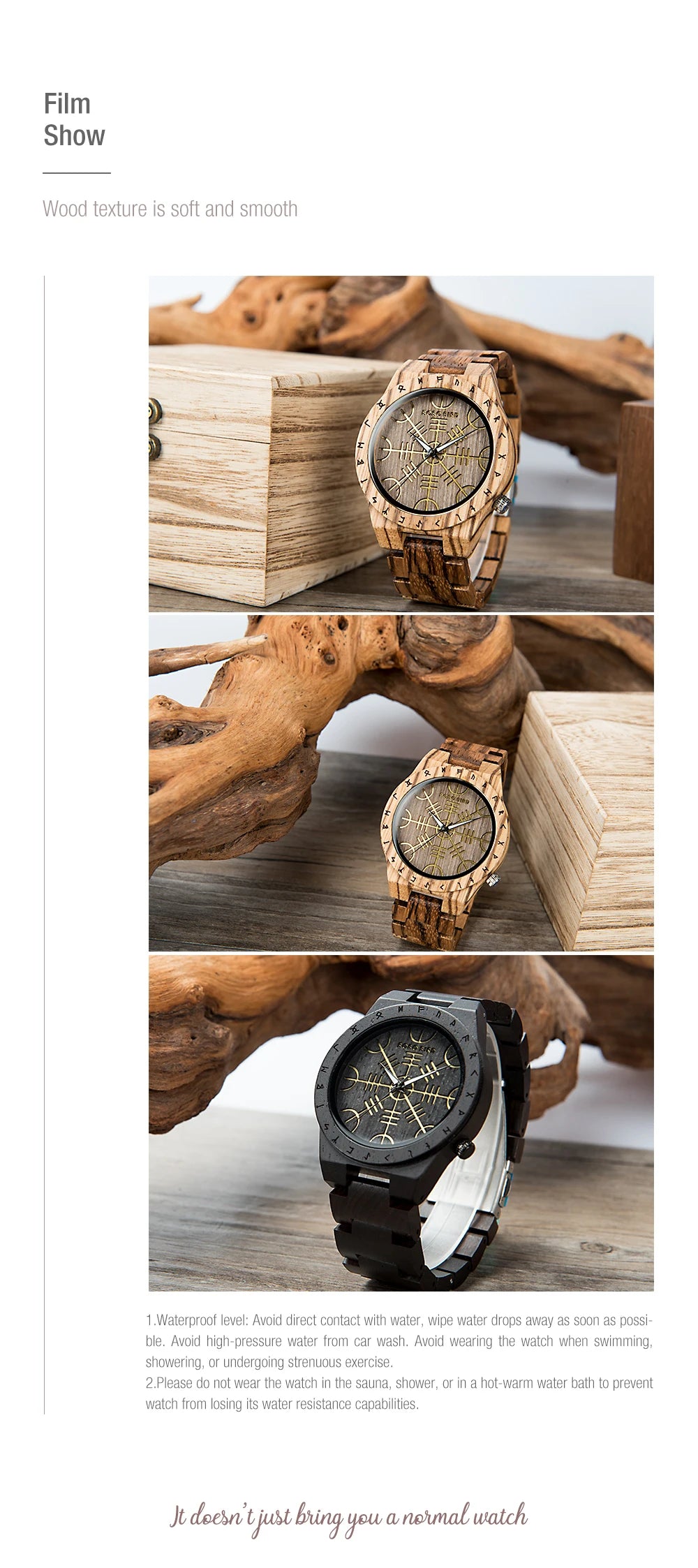 BOBO BIRD Watch Men Wooden Wristwatch Fashion Retro Ebony Timepiece Japanese Quartz Movement Clock Customize Great Gift Box OEM