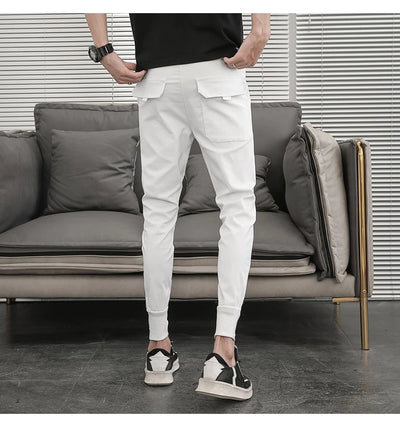 Pantalones Hombre Summer Cargo Pants For Men Clothing All Match Korean Designer Luxury Men Trousers Slim Fit Casual Work Wear 36