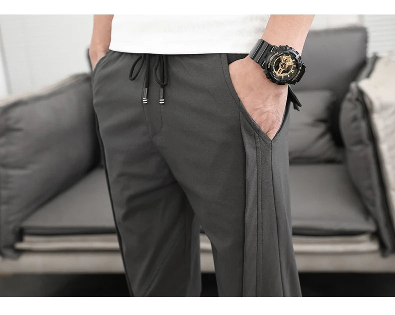 Pantalones Hombre Summer Cargo Pants For Men Clothing All Match Korean Designer Luxury Men Trousers Slim Fit Casual Work Wear 36