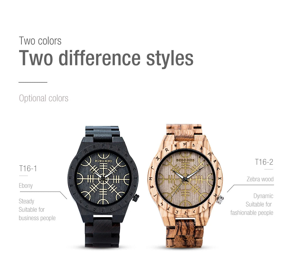 BOBO BIRD Watch Men Wooden Wristwatch Fashion Retro Ebony Timepiece Japanese Quartz Movement Clock Customize Great Gift Box OEM