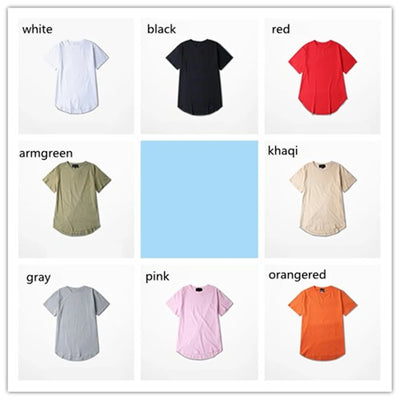 2024 MRMT High Street Arc Hem Mens T Shirt High Quality Cotton Men T-Shirt Lengthened Over Size Man Tops Tees For Male Tshirt