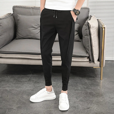 Pantalones Hombre Summer Cargo Pants For Men Clothing All Match Korean Designer Luxury Men Trousers Slim Fit Casual Work Wear 36