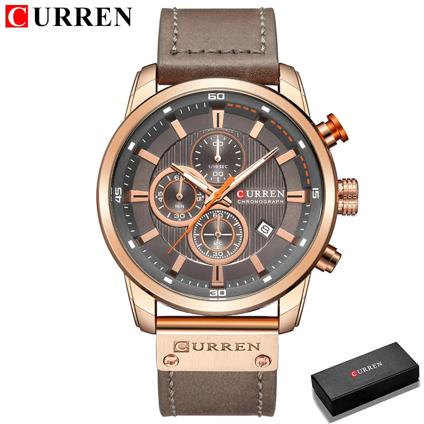 Top Brand Luxury Chronograph Quartz Watch Men Sports Watches Military Army Male Wrist Watch Clock CURREN relogio masculino