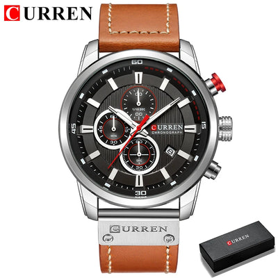 Top Brand Luxury Chronograph Quartz Watch Men Sports Watches Military Army Male Wrist Watch Clock CURREN relogio masculino