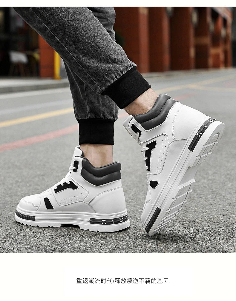 Casual Men Sneakers Height Increase