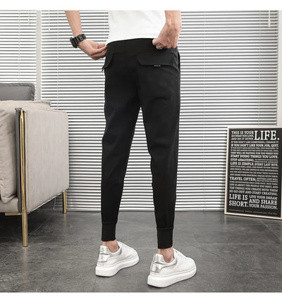 Pantalones Hombre Summer Cargo Pants For Men Clothing All Match Korean Designer Luxury Men Trousers Slim Fit Casual Work Wear 36