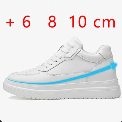 Genuine Leather Heighening Elevator Shoes Height Increase Shoe Men Insole 6 8CM Men Sneakers Sport zapatos para hombre