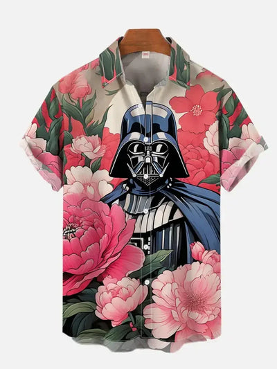 Casual Starwars- Summer Shirts Men Women Hawaiian Short Sleeve Shirt Casual Boys Clothes Girls Teen Shirts Fashion Tshirt Man