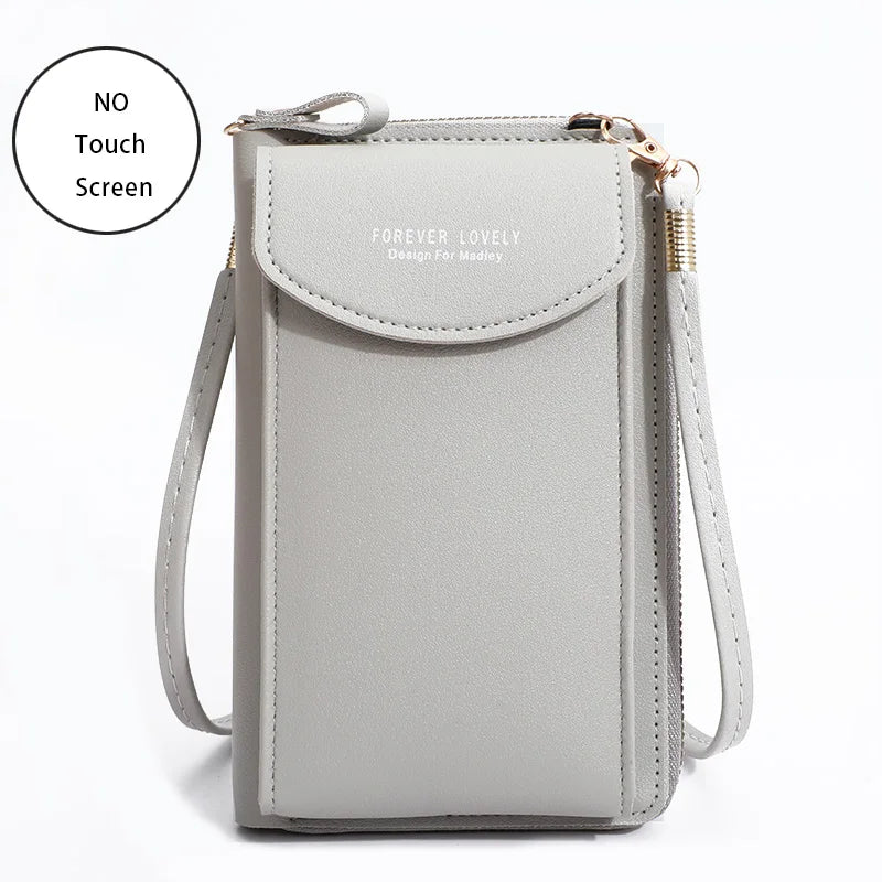 Buylor Women's Handbag Touch Screen Cell Phone Purse Shoulder Bag Female Cheap Small Wallet Soft Leather Crossbody сумка женская