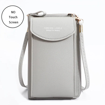 Buylor Women's Handbag Touch Screen Cell Phone Purse Shoulder Bag Female Cheap Small Wallet Soft Leather Crossbody сумка женская