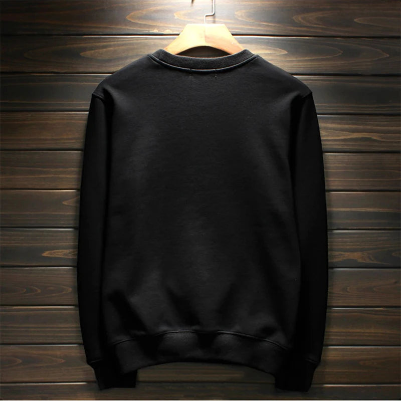 Trend Men Hoodies Hot Rhinestone Designer O-neck Pullover Autumn Winter Male Wear Fashion Neutral Style Sweater Man Clothing