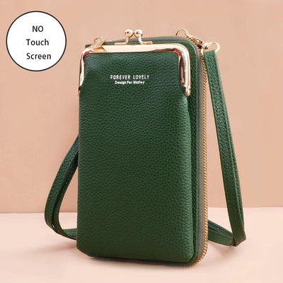 Buylor Women's Handbag Touch Screen Cell Phone Purse Shoulder Bag Female Cheap Small Wallet Soft Leather Crossbody сумка женская