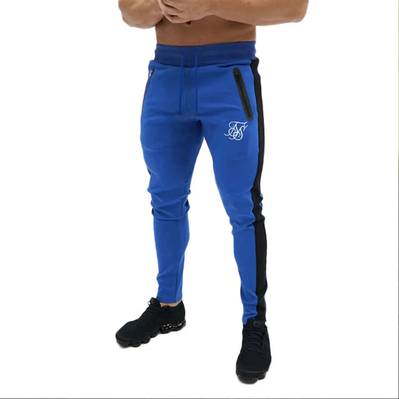 Sik Silk Men's Pants Fitness Skinny Trousers Spring Elastic Bodybuilding Pant Workout Track Bottom Pants Men Joggers Sweatpants