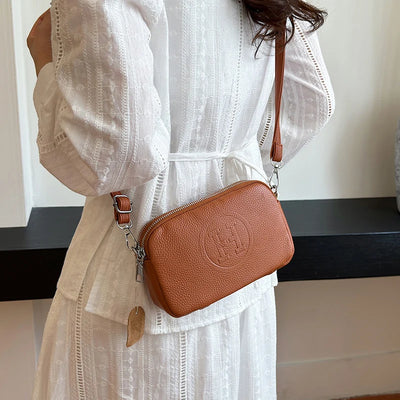 Luxury Genuine Cow Leather Women’s Crossbody Shoulder Bag