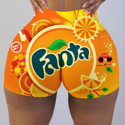 Plus Size Sexy Women's Biker Shorts Fashion Summer Clothes for Women High Waist Sweat Pants Fitness Fanta Booty Shorts