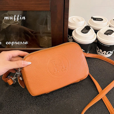 Luxury Genuine Cow Leather Women’s Crossbody Shoulder Bag