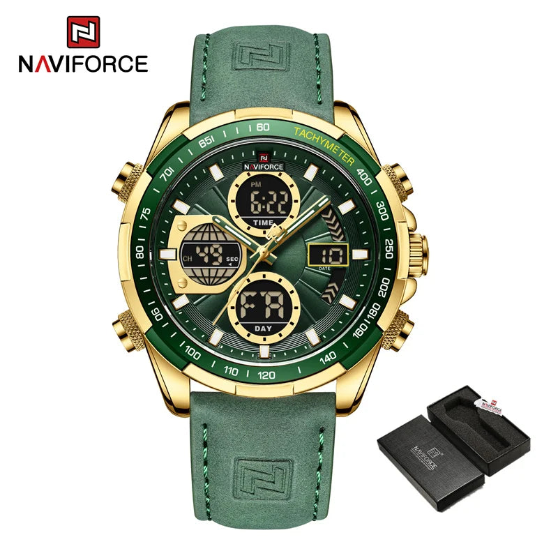 NAVIFORCE Fashion Military Watches for Men Luxury Original Digital Sport Chronograph Waterproof Quartz WristWatch Free Shiping