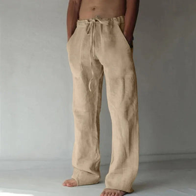 summer spring 2023 New Men's Cotton Linen Pants Male Autumn New Breathable Solid Color Linen Trousers Fitness Streetwear S-3XL