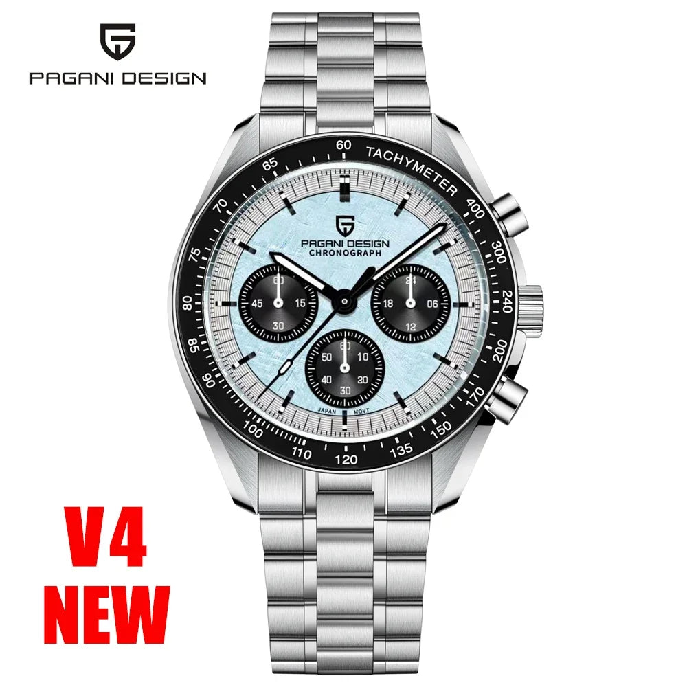 PAGANI DESIGN 2024 New Men's Watches Top Luxury Quartz Watch For Men Auto Date Speed Chronograph AR Sapphire Mirror Wrist watch