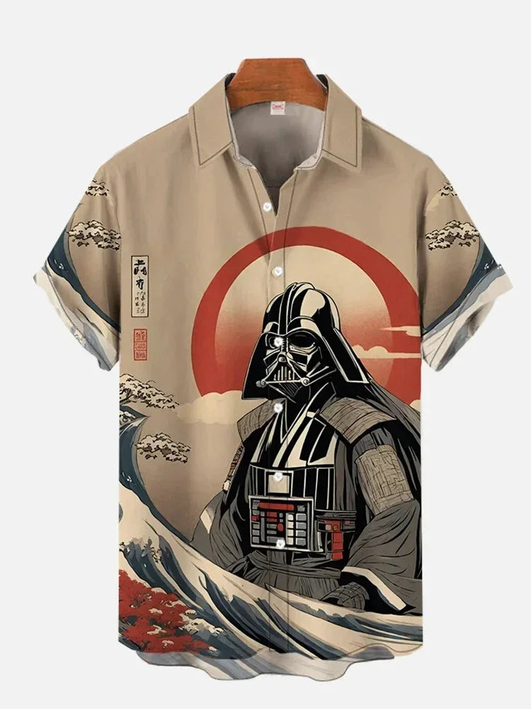 Casual Starwars- Summer Shirts Men Women Hawaiian Short Sleeve Shirt Casual Boys Clothes Girls Teen Shirts Fashion Tshirt Man