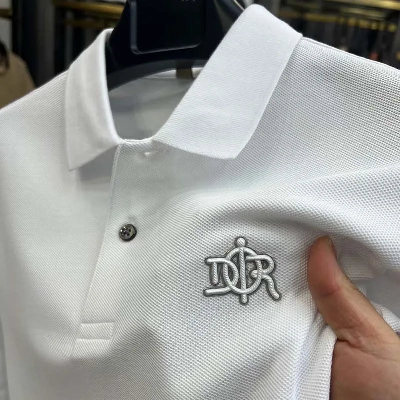 100% cotton high-end breathable short sleeve POLO shirt men 2024summer luxury brand embroidery Paul T-shirt fashion men's wear