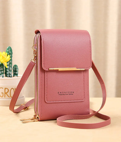 Buylor Women's Handbag Touch Screen Cell Phone Purse Shoulder Bag Female Cheap Small Wallet Soft Leather Crossbody сумка женская