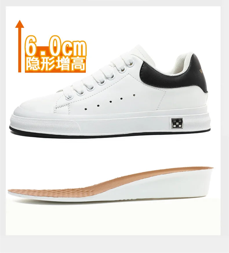 Casual Lift Sneakers Men Elevator Shoes