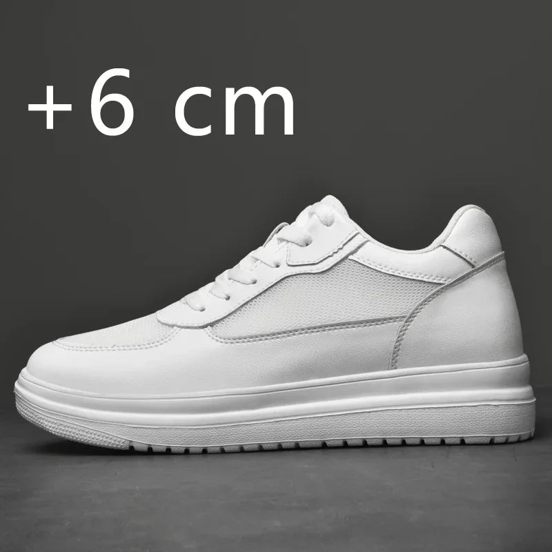 Genuine Leather Heighening Elevator Shoes Height Increase Shoe Men Insole 6 8CM Men Sneakers Sport zapatos para hombre