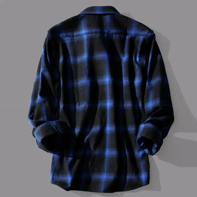 Black White Check Shirts Men Plaid Shirt Coat Long-sleeved Shirts Male Casual Youth Jacket Thin Coat Long Sleeve Buttons Shirts