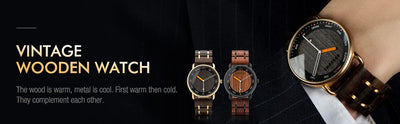 BOBO BIRD Watch Men Wooden Wristwatch Fashion Retro Ebony Timepiece Japanese Quartz Movement Clock Customize Great Gift Box OEM