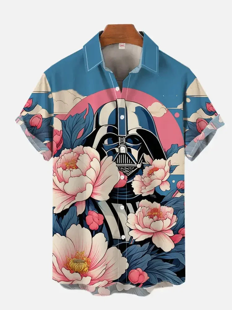 Casual Starwars- Summer Shirts Men Women Hawaiian Short Sleeve Shirt Casual Boys Clothes Girls Teen Shirts Fashion Tshirt Man