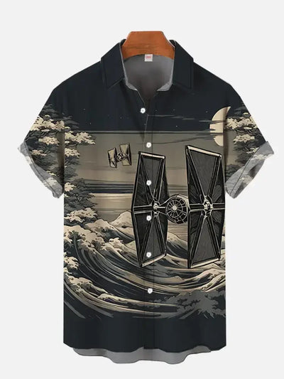 Casual Starwars- Summer Shirts Men Women Hawaiian Short Sleeve Shirt Casual Boys Clothes Girls Teen Shirts Fashion Tshirt Man