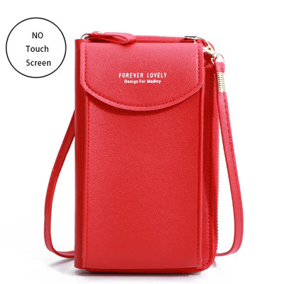 Buylor Women's Handbag Touch Screen Cell Phone Purse Shoulder Bag Female Cheap Small Wallet Soft Leather Crossbody сумка женская