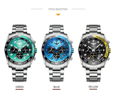 Yelang Watch Man Sports Watch Japan Eco-Drive VR42 Diving Watch 100m Professional Waterproof Gas Luminescence Reloj