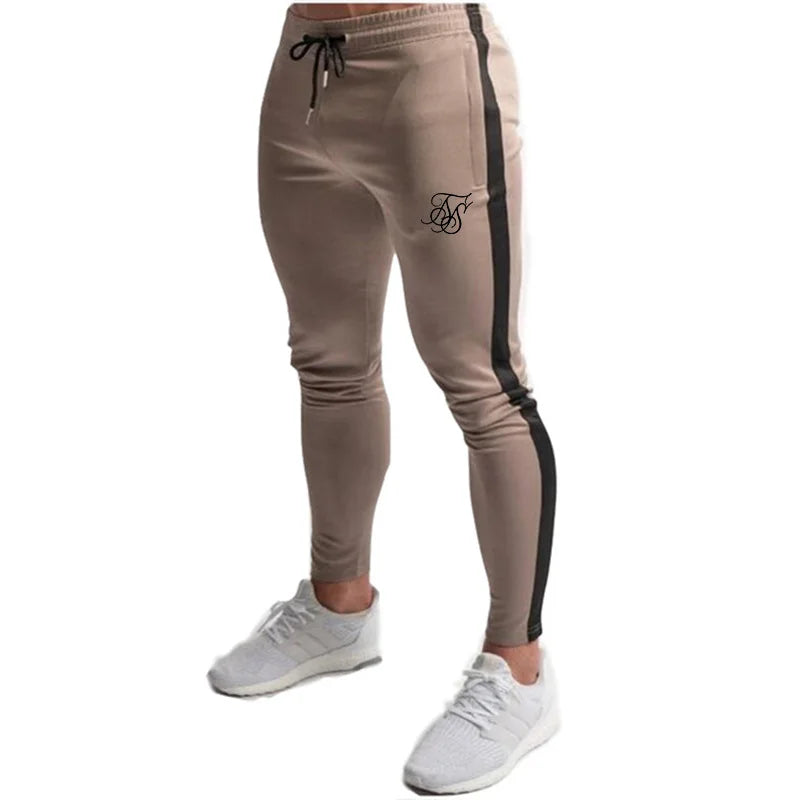 Sik Silk Men's Pants Fitness Skinny Trousers Spring Elastic Bodybuilding Pant Workout Track Bottom Pants Men Joggers Sweatpants