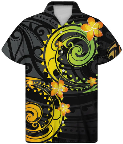 Men's Casual T-Shirts Cheap Shirts Gold Stripes 3D Print Street Fashion High Quality Polynesian Culture Oversized Shirts