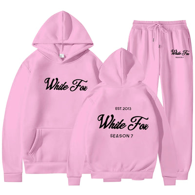 White Fox" Black Hoodie & Jogger Set - Season 7 Edition