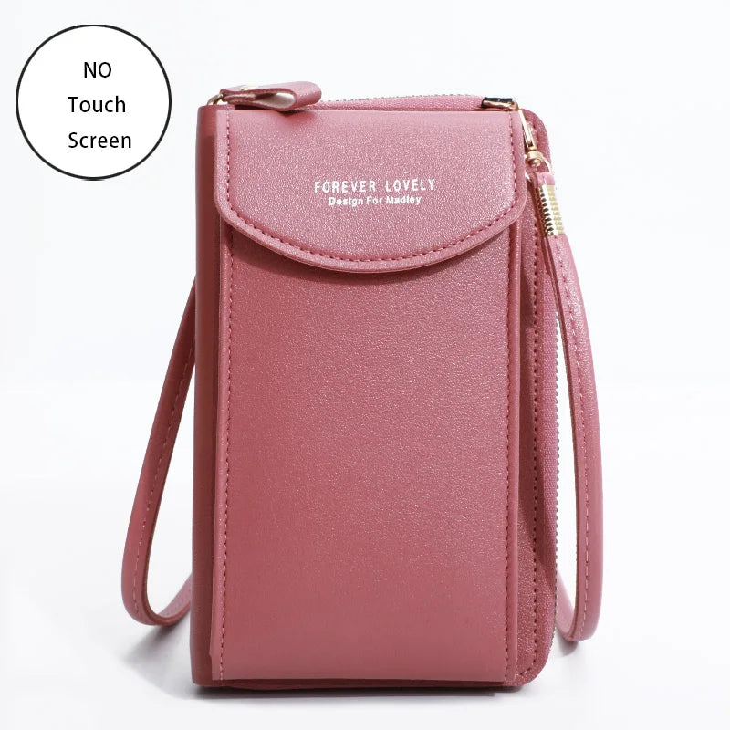 Buylor Women's Handbag Touch Screen Cell Phone Purse Shoulder Bag Female Cheap Small Wallet Soft Leather Crossbody сумка женская