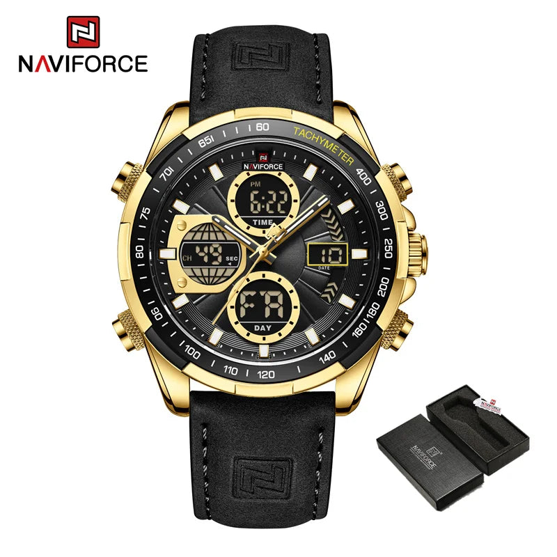 NAVIFORCE Fashion Military Watches for Men Luxury Original Digital Sport Chronograph Waterproof Quartz WristWatch Free Shiping