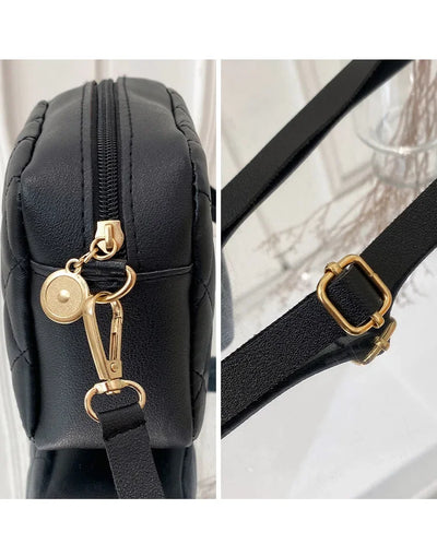 Tassel Small Messenger Bag For Women 2024 Trend Lingge Embroidery Camera Female Shoulder Bag Fashion Chain Ladies Crossbody Bags