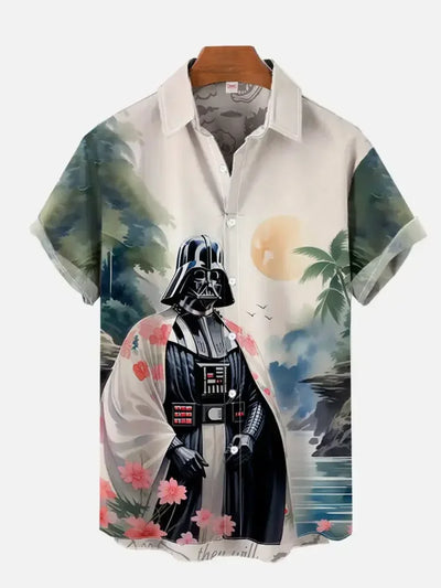 Casual Starwars- Summer Shirts Men Women Hawaiian Short Sleeve Shirt Casual Boys Clothes Girls Teen Shirts Fashion Tshirt Man